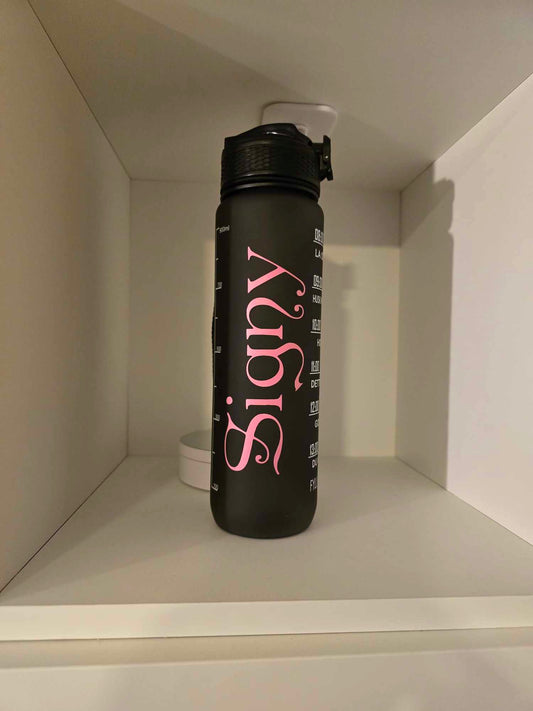 Motivasjons flasker 1L M/Navn