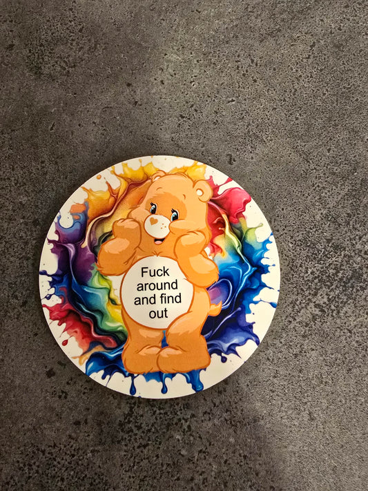 Coaster med SwearBear dekor