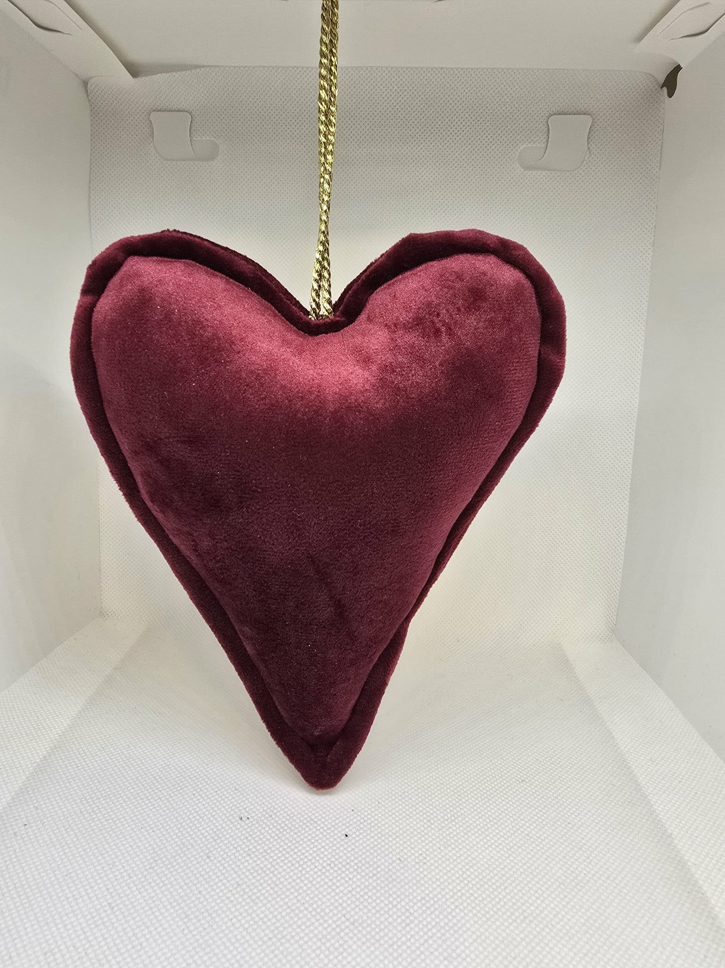 Hjerte i velour med veninne tekst