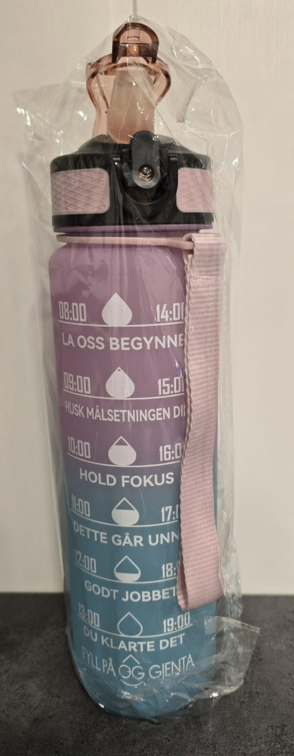 Motivasjons flasker 1L M/Navn