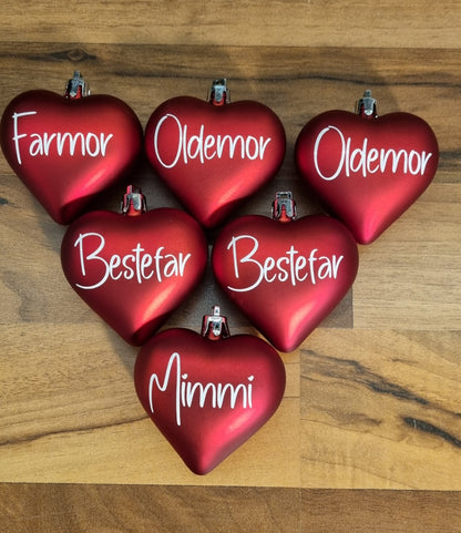 Røde hjerter med navn