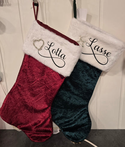 Julestrømpe m/Navn